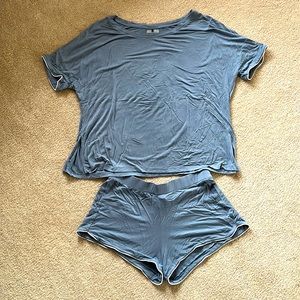 Recliner brand Super-stretch Sleep Short - Dusty Blue size M